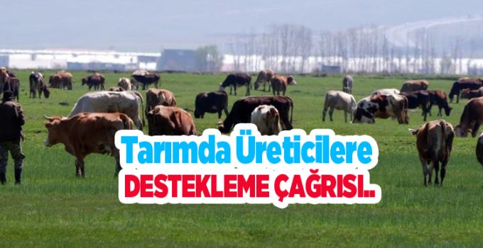 Tarımda üreticilere destekleme çağrısı..