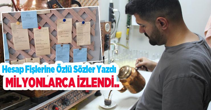 Sıradan adisyonları böyle değiştirdi: Her fişte farklı mesaj…