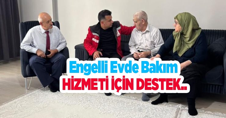 Engelli evde bakım hizmeti için destek..