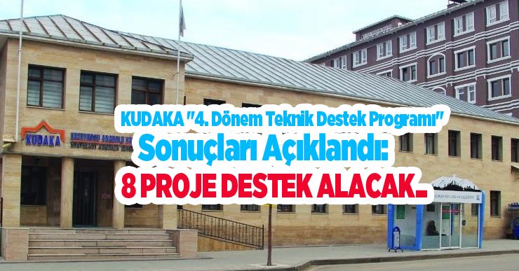 KUDAKA “4. Dönem Teknik Destek Programı” sonuçları açıklandı: 8 proje destek alacak…