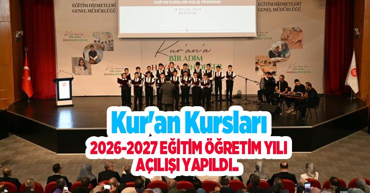 Kur’an kursları 2026-2027 Eğitim Öğretim Yılı açılışı yapıldı..