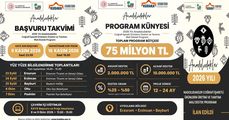 KUDAKA’dan bölge ekonomisine olumlu katkı: Coğrafi işaretli ürünlere 75 milyon TL’lik dev destek..