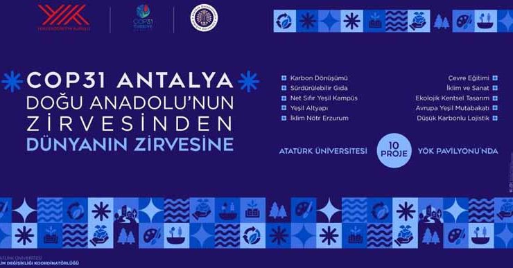 Atatürk Üniversitesinden COP31’e 10 tematik proje..