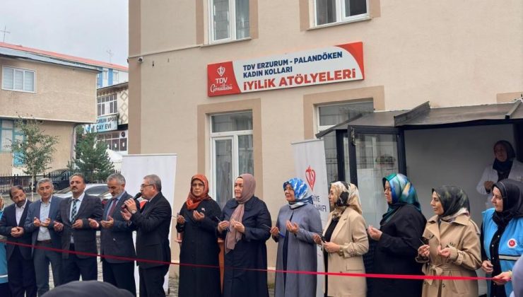 Erzurum’da “İyilik Atölyeleri” dualarla hizmete açıldı..