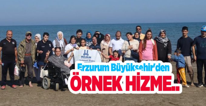Erzurum Büyükşehir’den örnek hizmet..