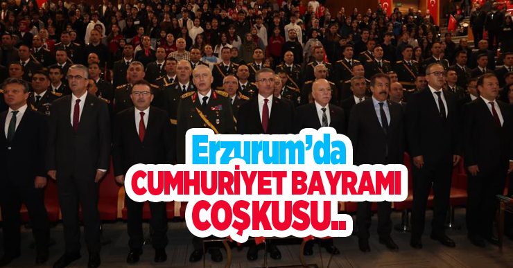 Erzurum’da Cumhuriyet Bayramı coşkusu..