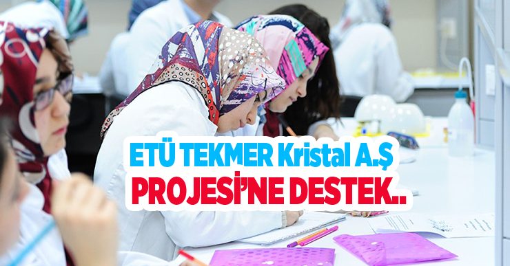 ETÜ TEKMER Kristal A.Ş. Projesi’ne destek..