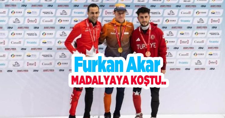 Furkan Akar madalyaya koştu..