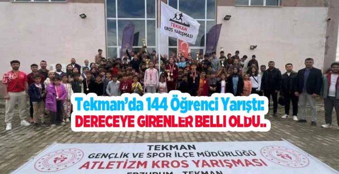 Tekman’da 144 öğrenci yarıştı: Dereceye girenler belli oldu..