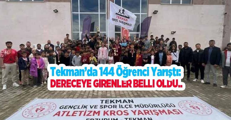 Tekman’da 144 öğrenci yarıştı: Dereceye girenler belli oldu..