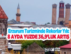 Erzurum turizminde rekorlar yılı: 8 ayda yüzde 36,9’luk artış..