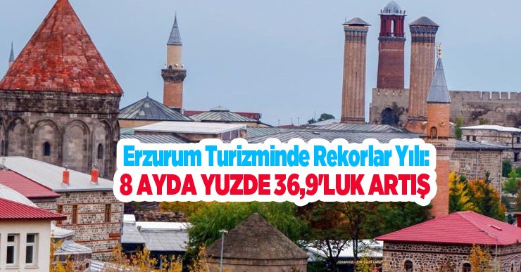 Erzurum turizminde rekorlar yılı: 8 ayda yüzde 36,9’luk artış..