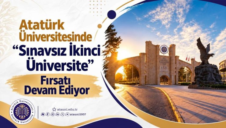 ATA-AÖF’te sınavsız ikinci üniversite başvuruları 25 Ekim’e kadar devam ediyor…